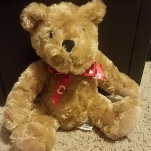 NWOT 10" Brown Plush Teddy Bear Valentine